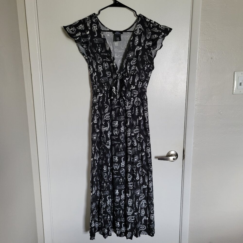 Social Collision Animal Anatomy Midi Dress